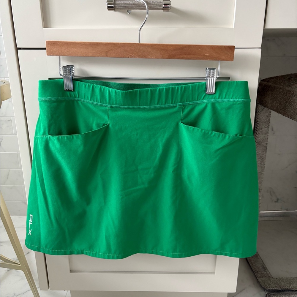 RLX Ralph Lauren Green Athletic Golf Tennis Skort Size Large